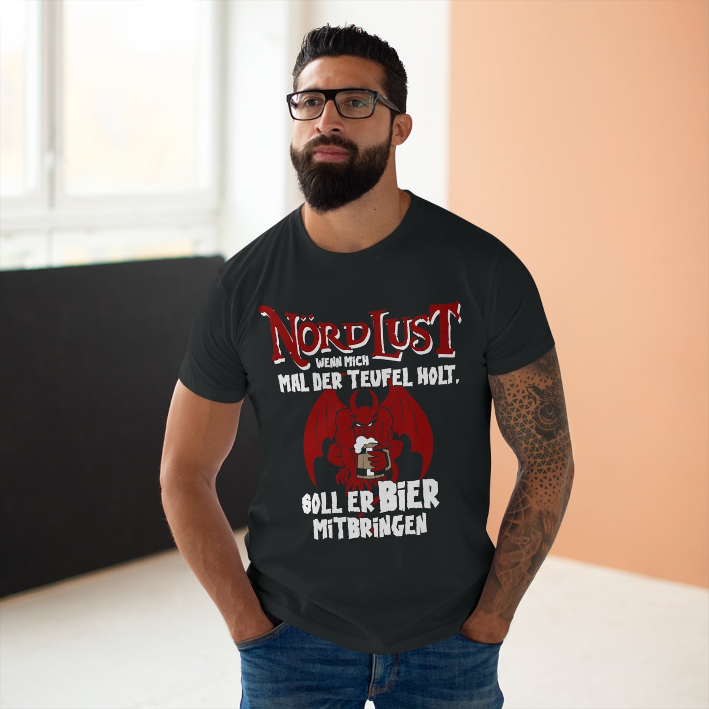 T-Shirt (bis 5XL) NördLust Wenn mich mal der Teufel holt