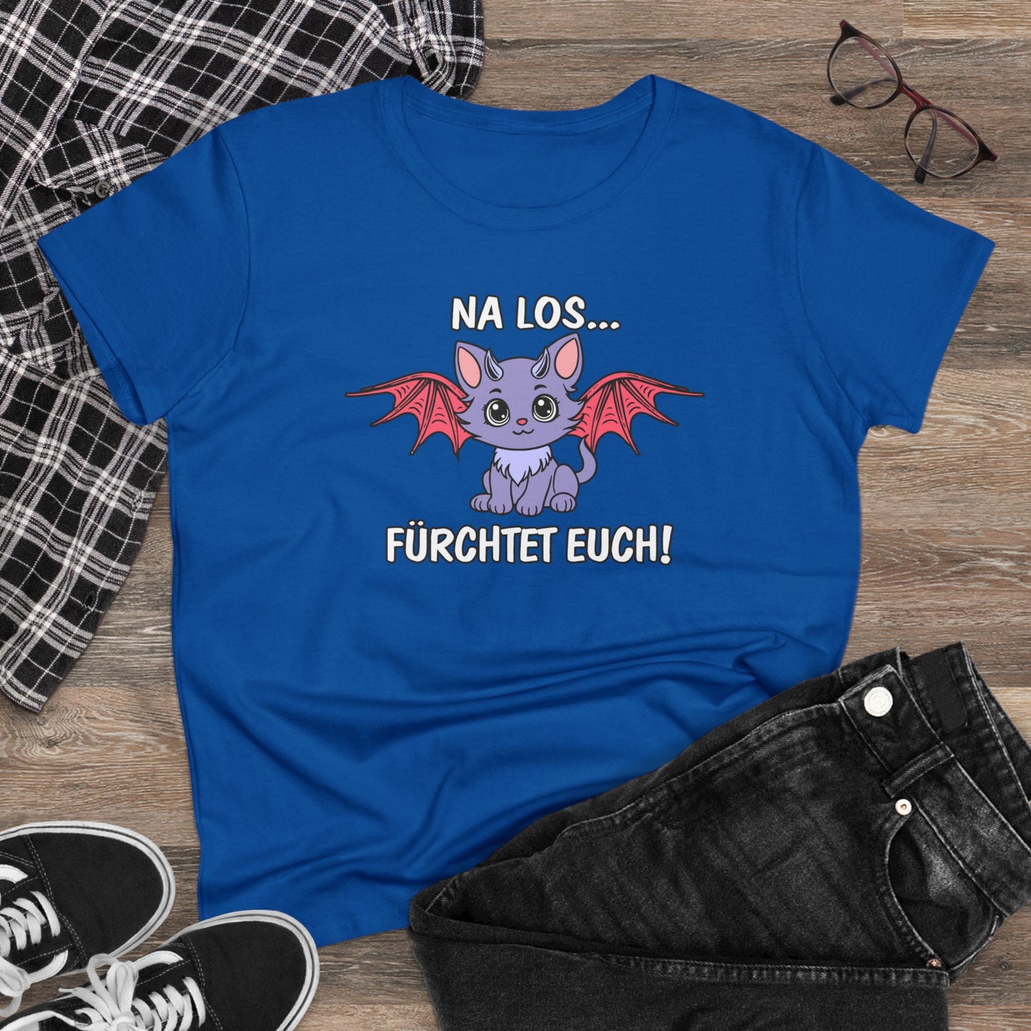 Damen T-Shirt Na los fürchtet Euch