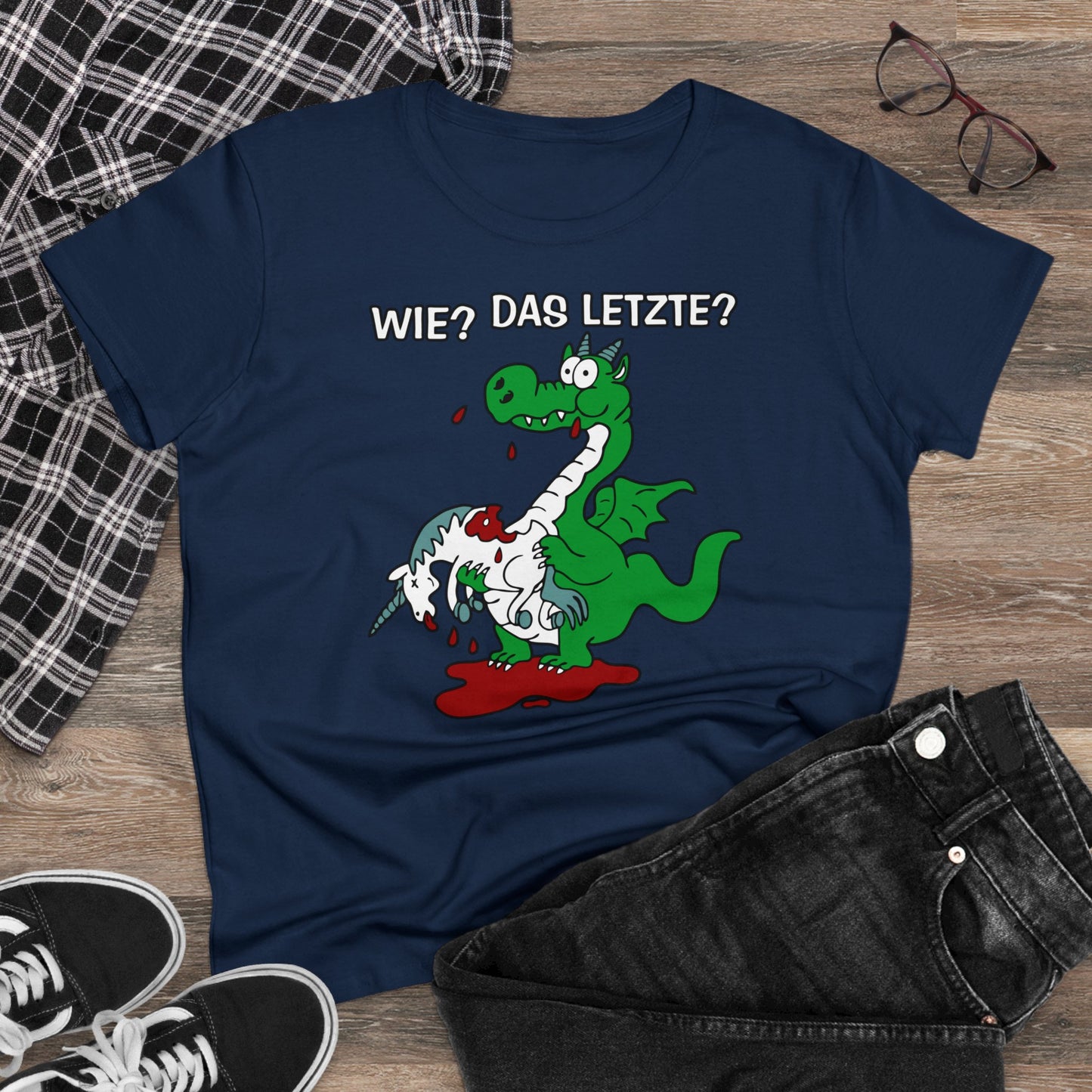Damen T-Shirt Wie? Das letzte?