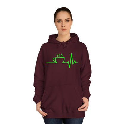Unisex Hoodie Kaffee EKG