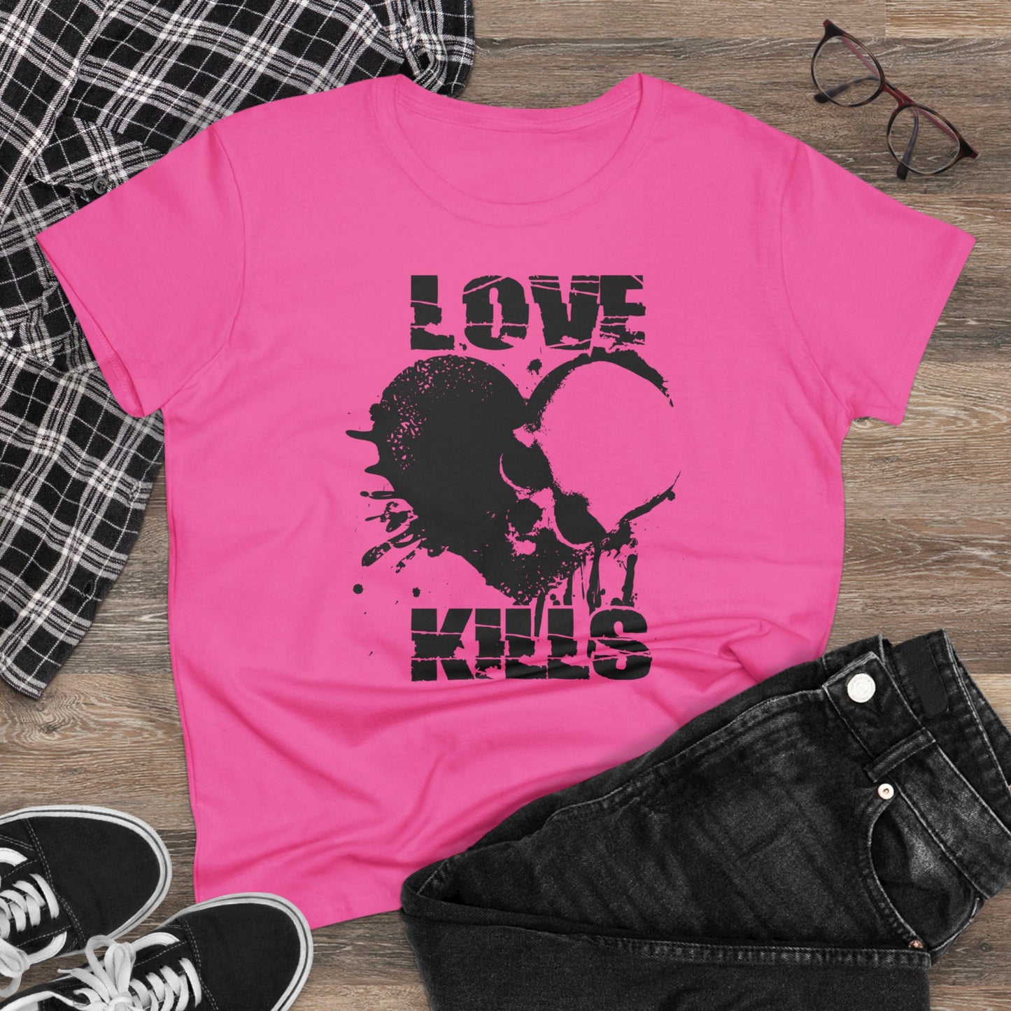 Damen T-Shirt Love kills