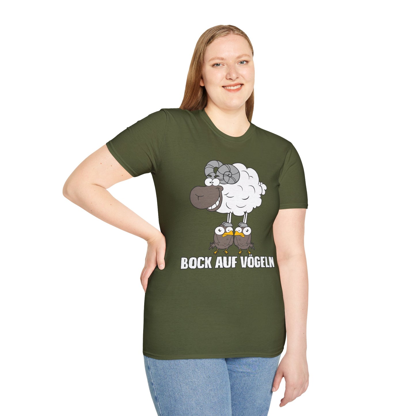 T-Shirt Bock auf Vögeln