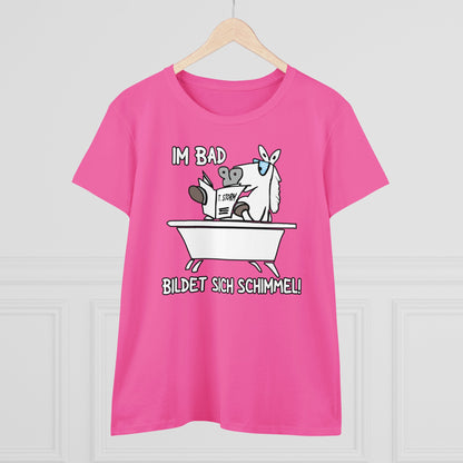 Damen T-Shirt Im Bad bildet sich Schimmel