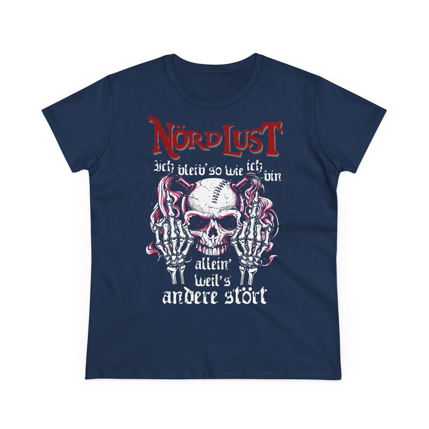 Damen T-Shirt NördLust Ich bleib' so wie ich bin