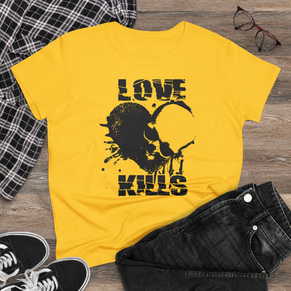 Damen T-Shirt Love kills