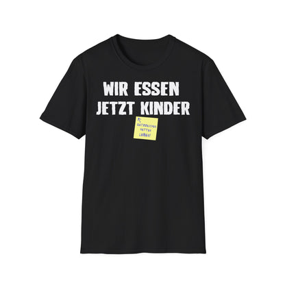 T-Shirt (bis 5XL) Wir essen jetzt Kinder - Satzzeichen retten Leben