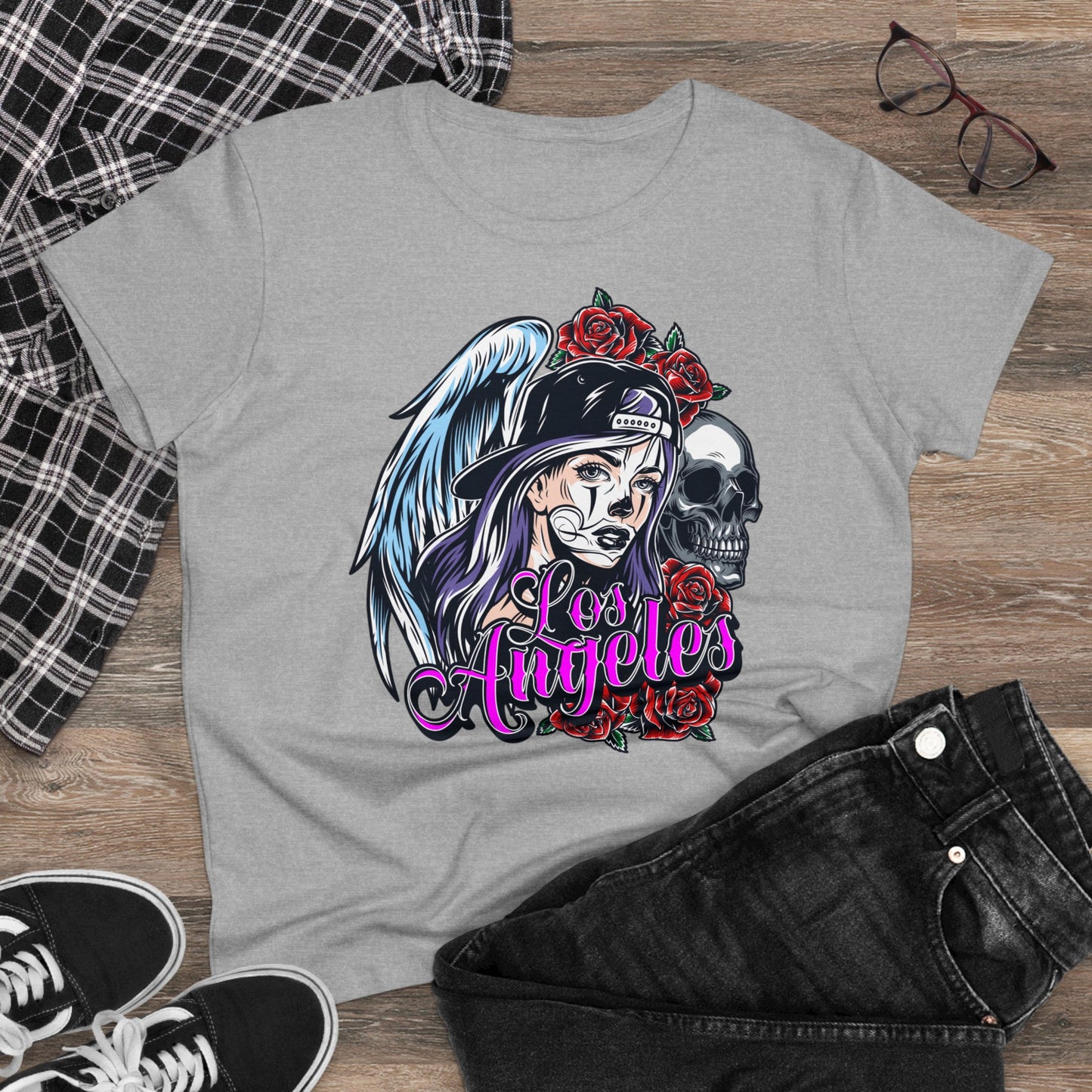 Damen T-Shirt Los Angeles