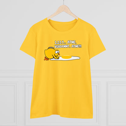Damen T-Shirt 1,2,3,4...Atme, verdammt