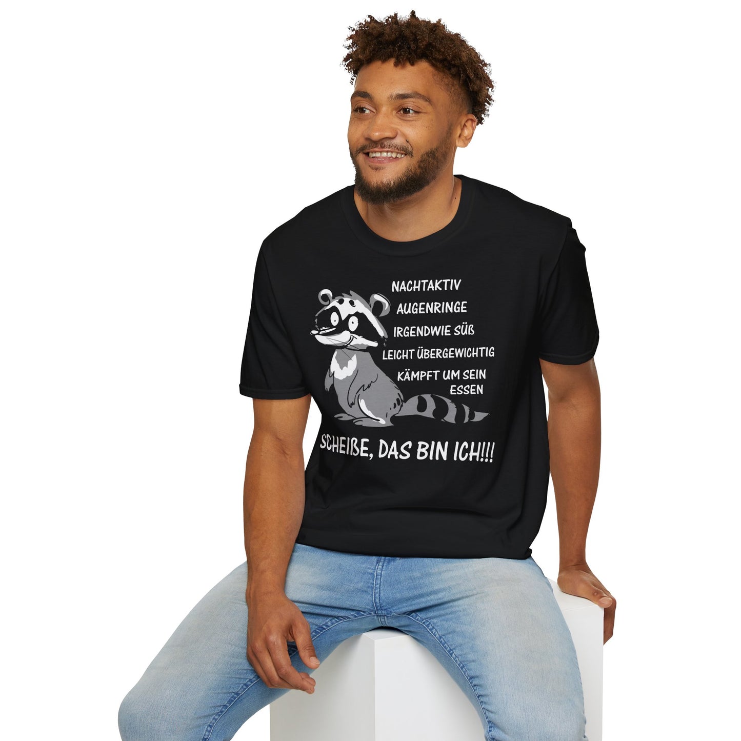 T-Shirt (bis 5XL) Nachtaktiv Augenringe
