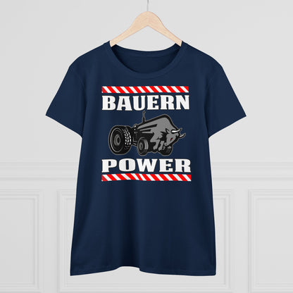 Damen T-Shirt Bauern Power
