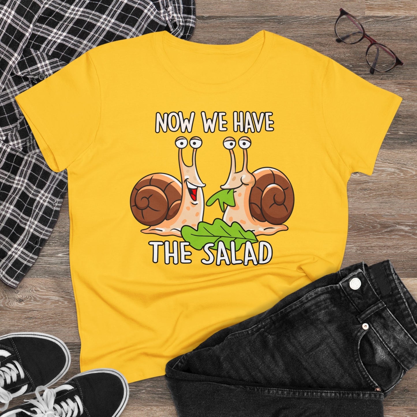 Damen T-Shirt Now we have the Salad