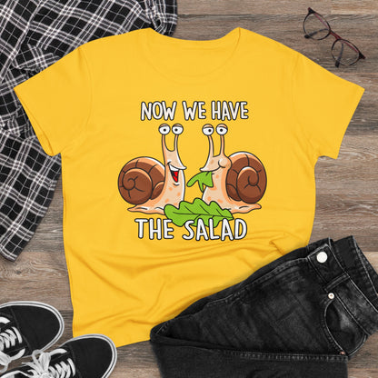 Damen T-Shirt Now we have the Salad