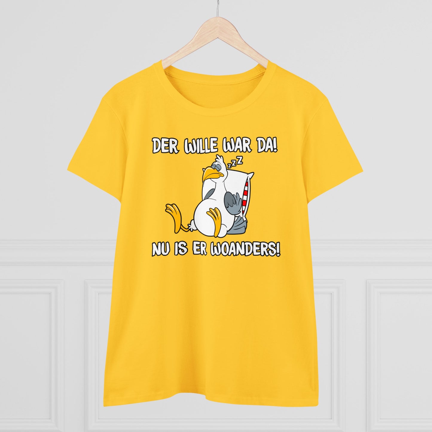 Damen T-Shirt Der Wille war da