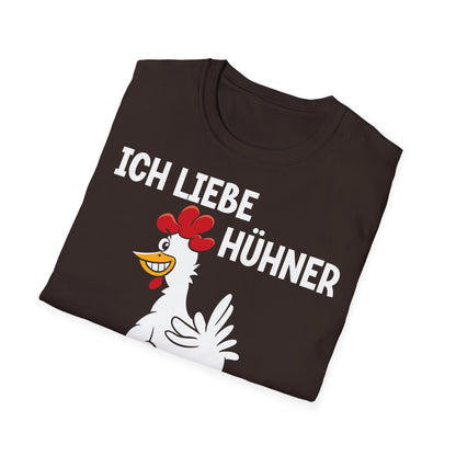 T-Shirt Ich liebe Hühner - die kacken Frühstück