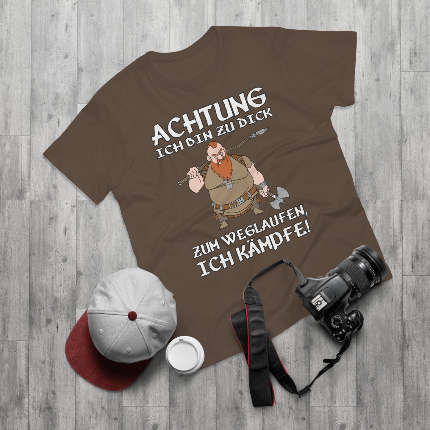 T-Shirt Achtung - Ich kämpfe (bis 5XL)