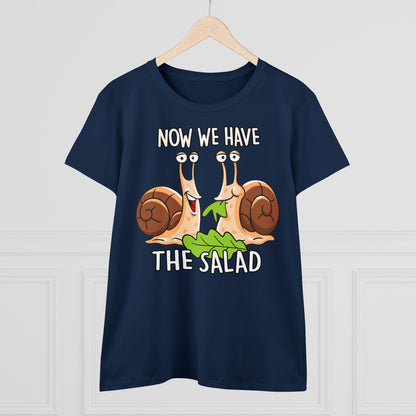 Damen T-Shirt Now we have the Salad