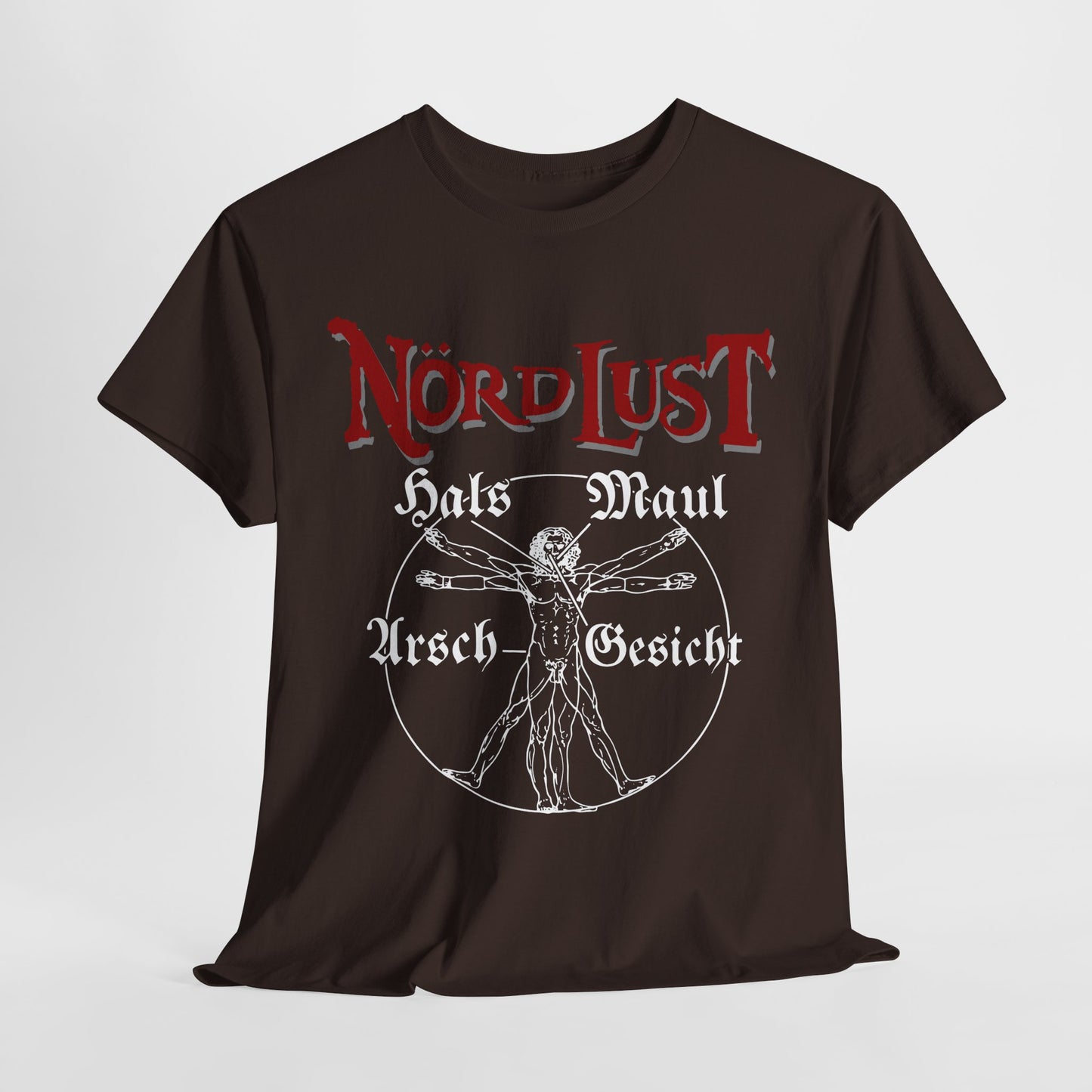 T-Shirt (bis 5XL) NördLust Hals Maul Arsch Gesicht