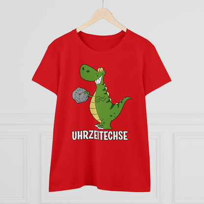 Damen T-Shirt Uhrzeitechse