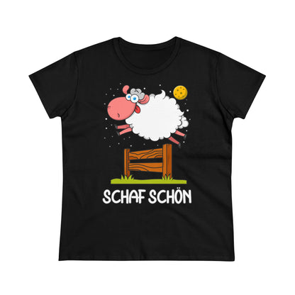 Damen T-Shirt Schaf schön