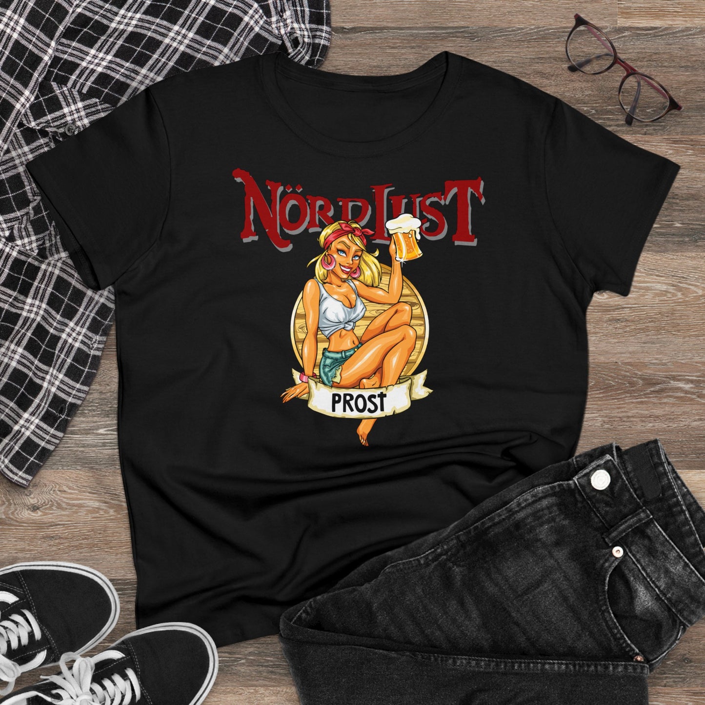 Damen T-Shirt NördLust - Prost