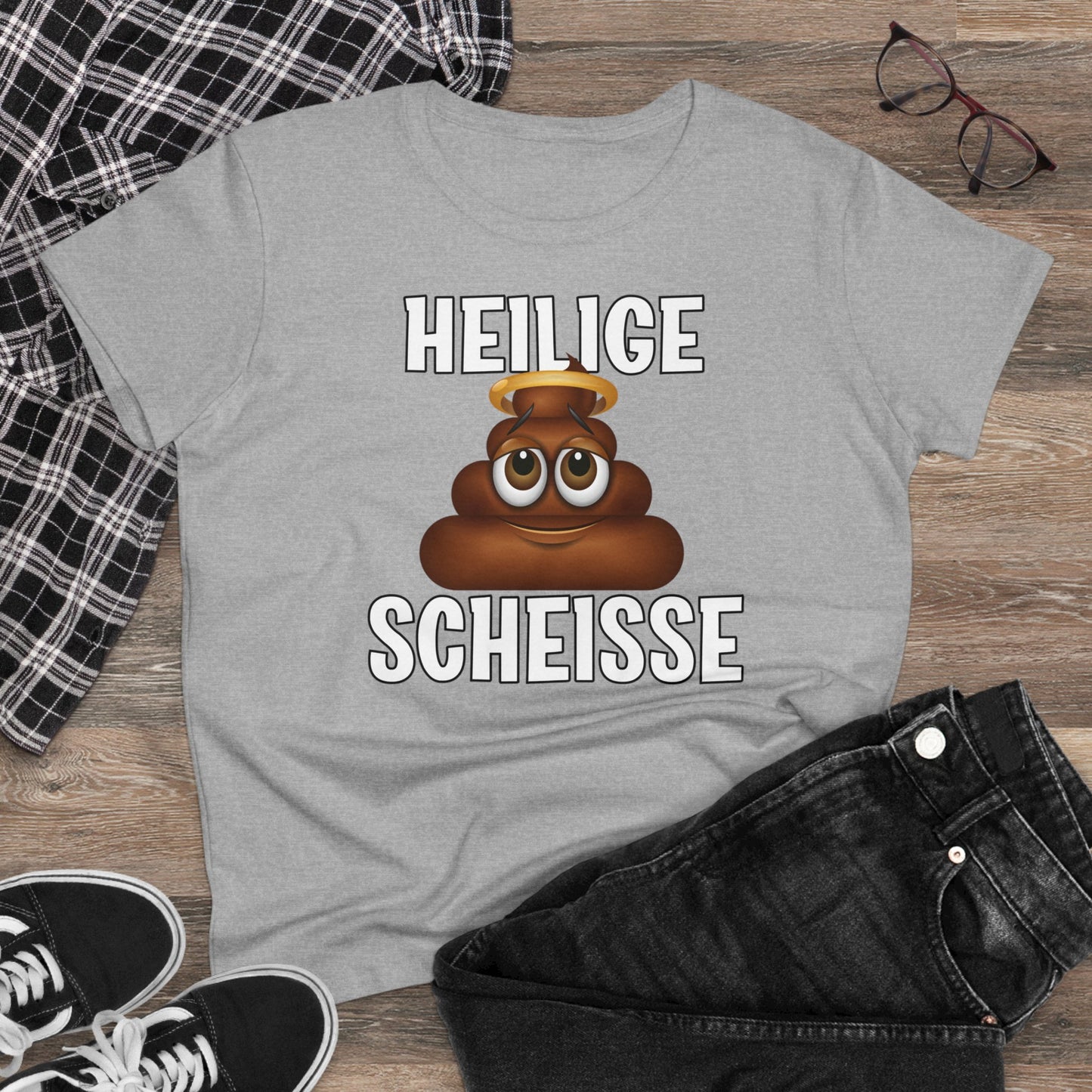 Damen T-Shirt Heilige Scheisse