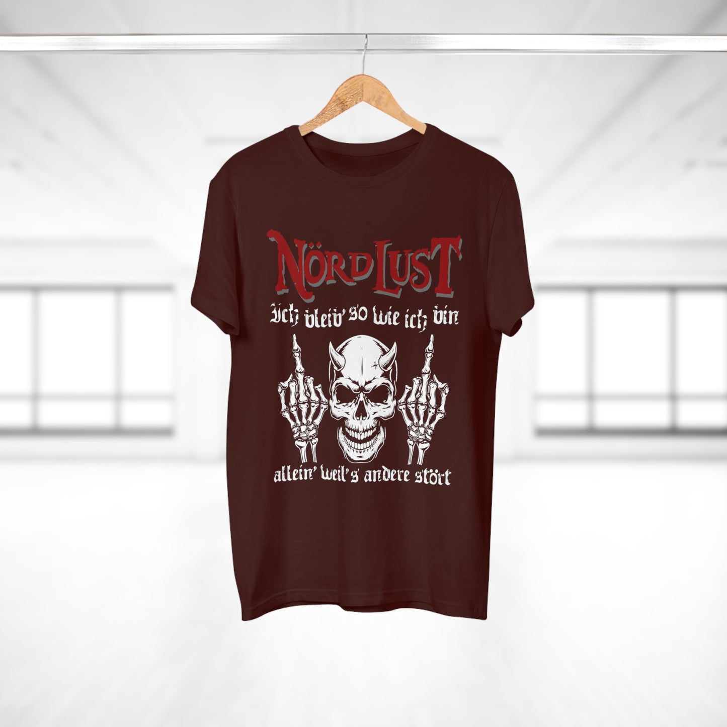 T-Shirt (bis 5XL) NördLust Ich bleib' so wie ich bin