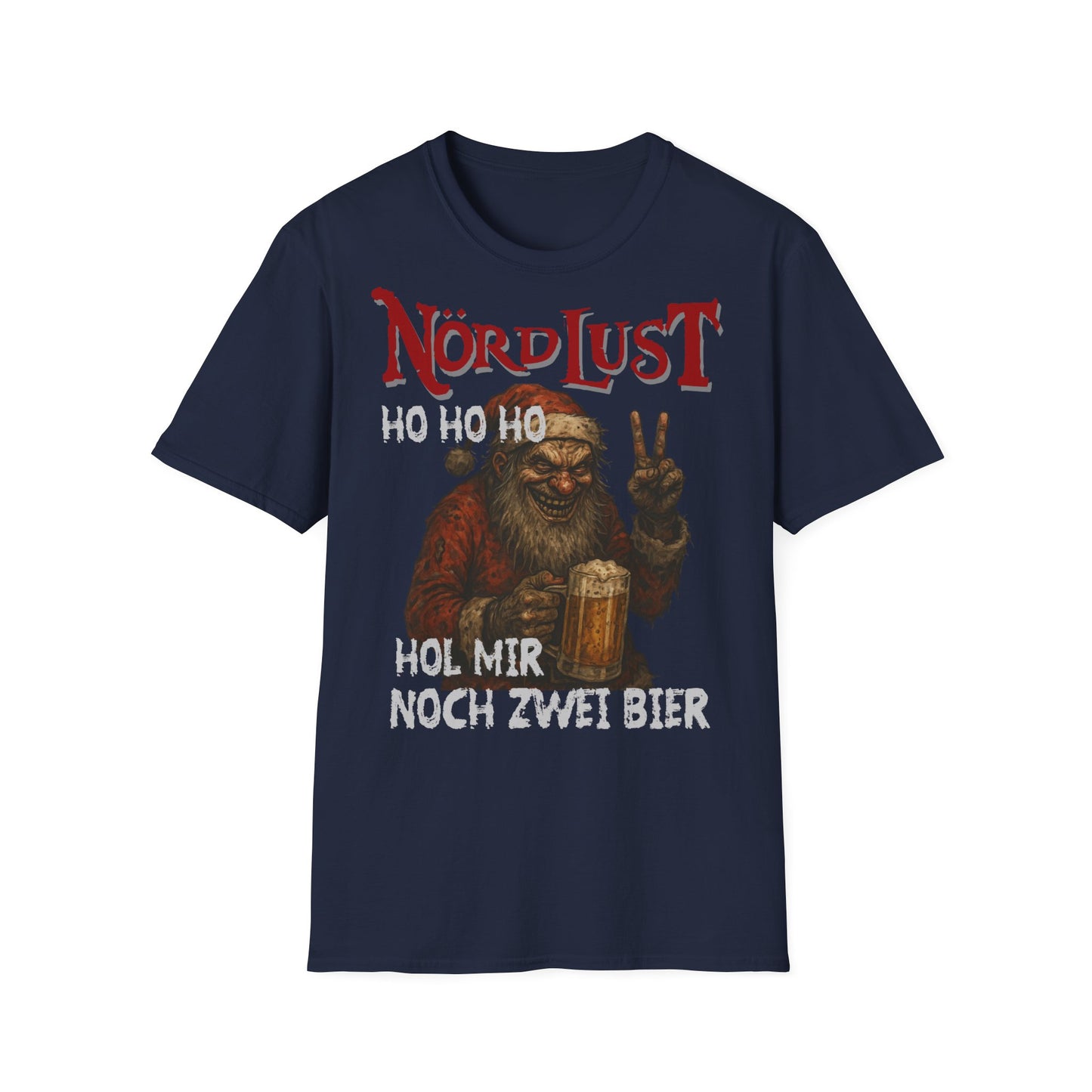 T-Shirt (bis 5XL) NördLust Hohoho hol mir noch zwei Bier