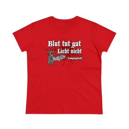 Damen T-Shirt Vampirgedicht