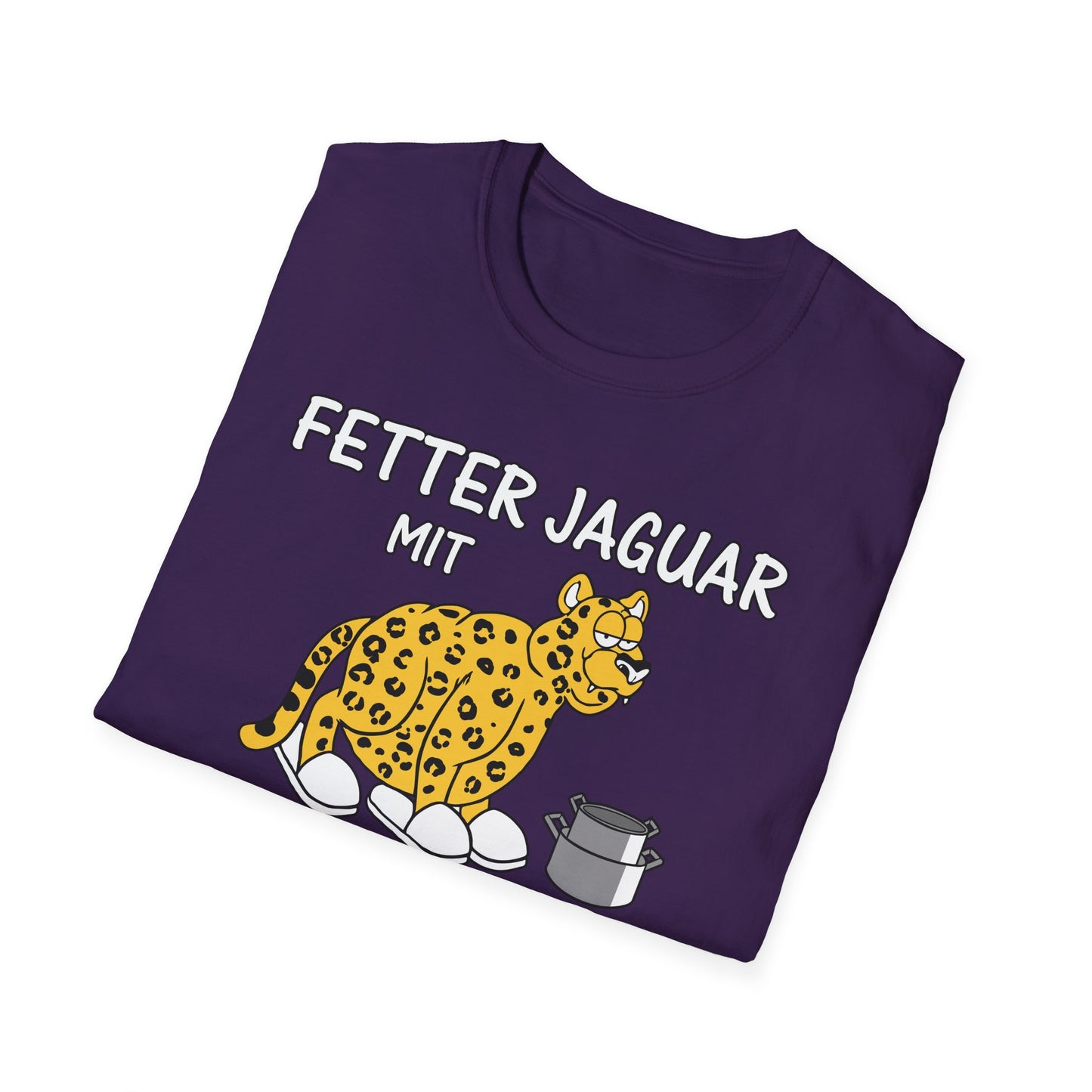 T-Shirt Fetter Jaguar mit 2 Töpfen und dicken Schlappen