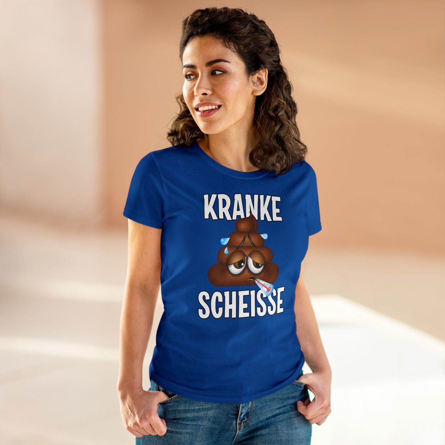 Damen T-Shirt Kranke Scheisse