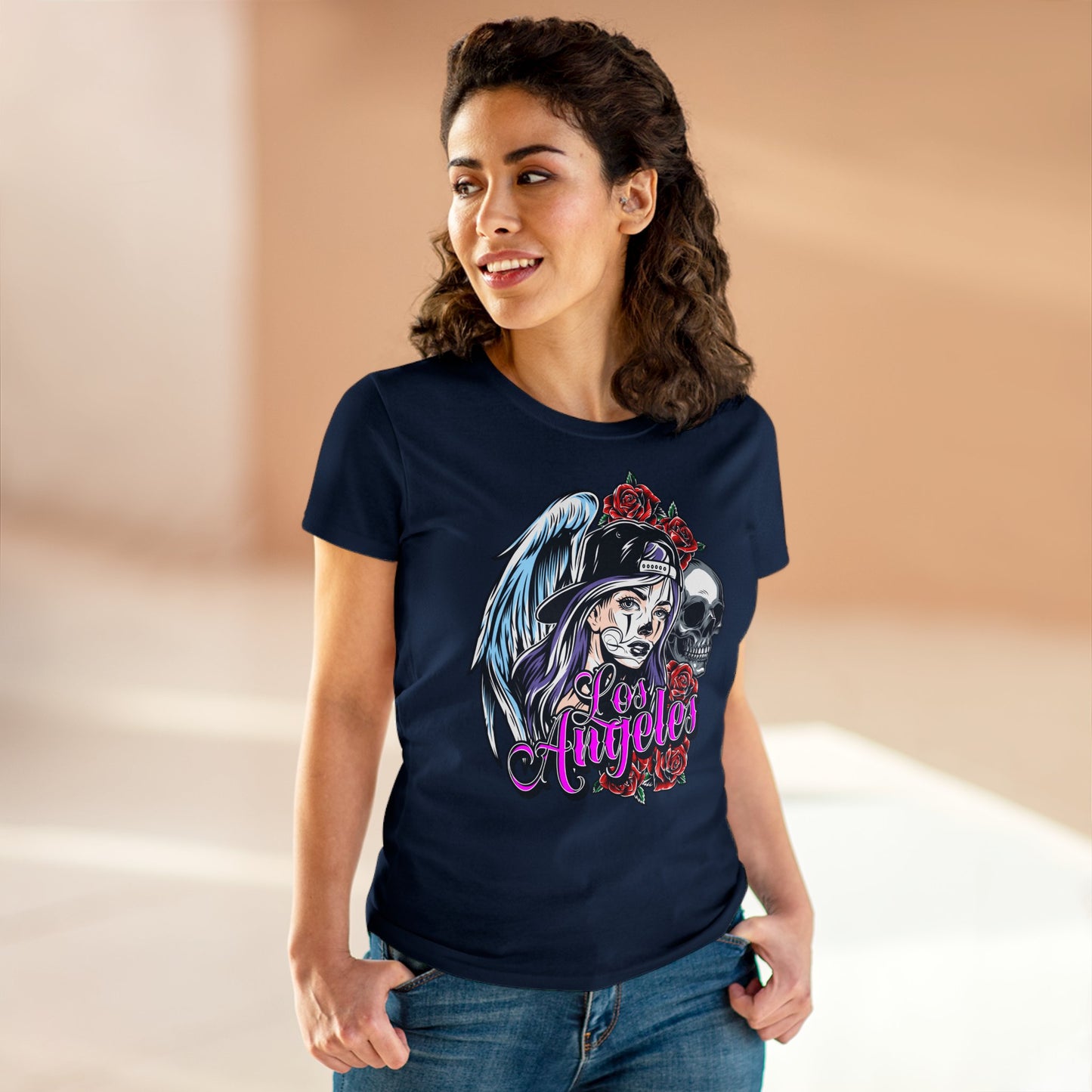 Damen T-Shirt Los Angeles
