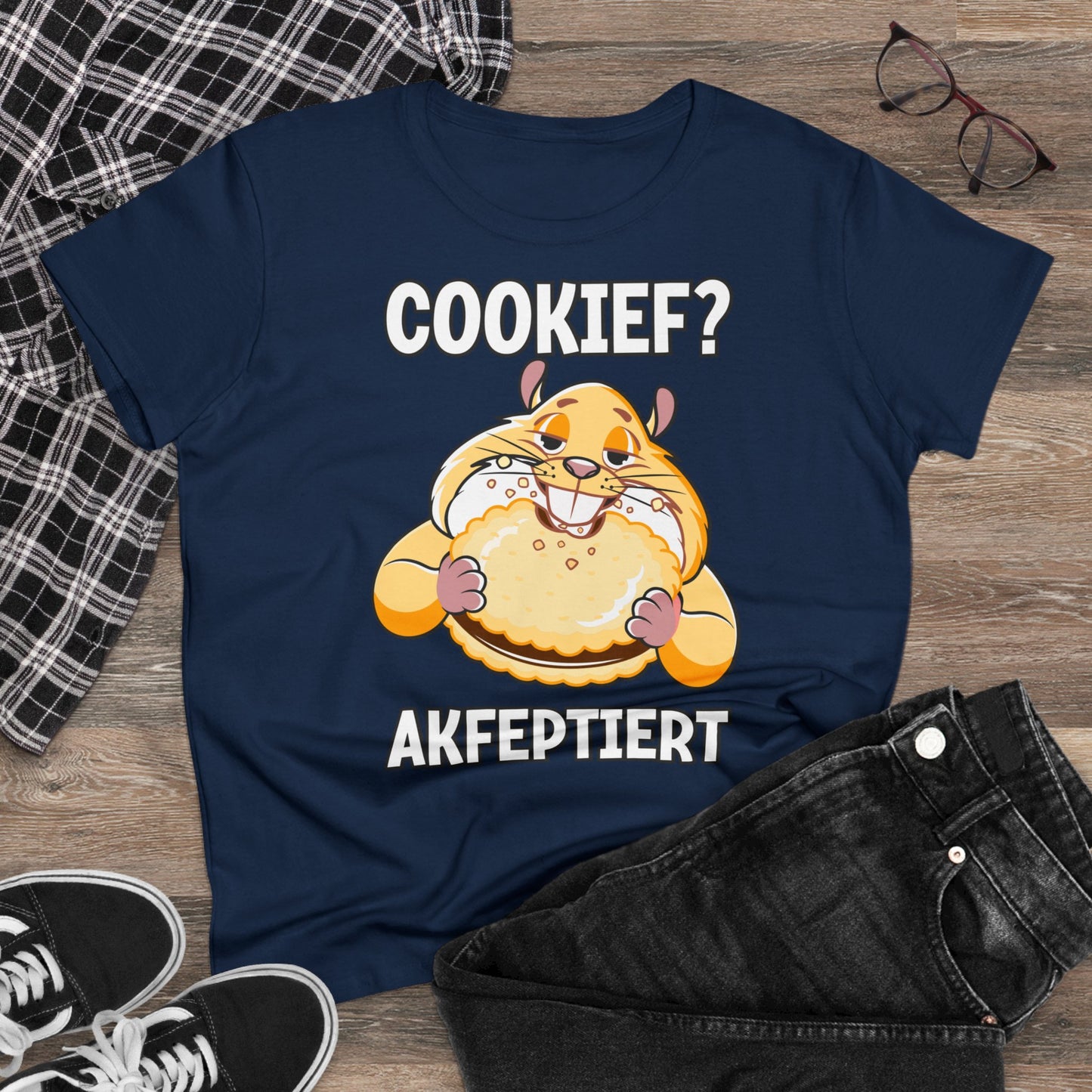 Damen T-Shirt Cookief akfeptiert