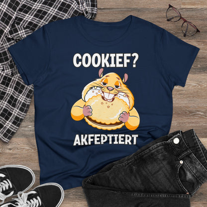 Damen T-Shirt Cookief akfeptiert
