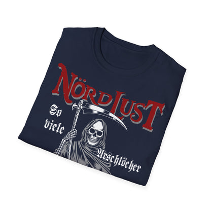 T-Shirt NördLust So viele Arschlöcher und nur eine Sense