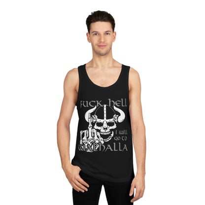 Tank Top Fuck Hell I will go to Walhalla