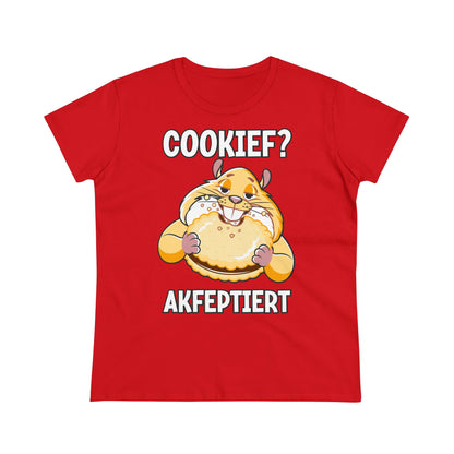 Damen T-Shirt Cookief akfeptiert