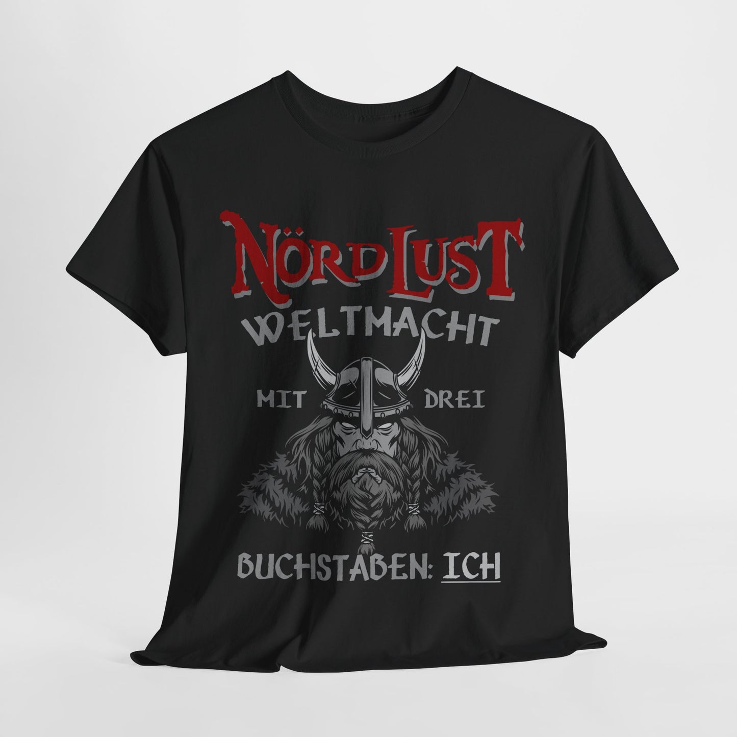 T-Shirt (bis 5XL) NördLust Weltmacht mit drei Buchstaben