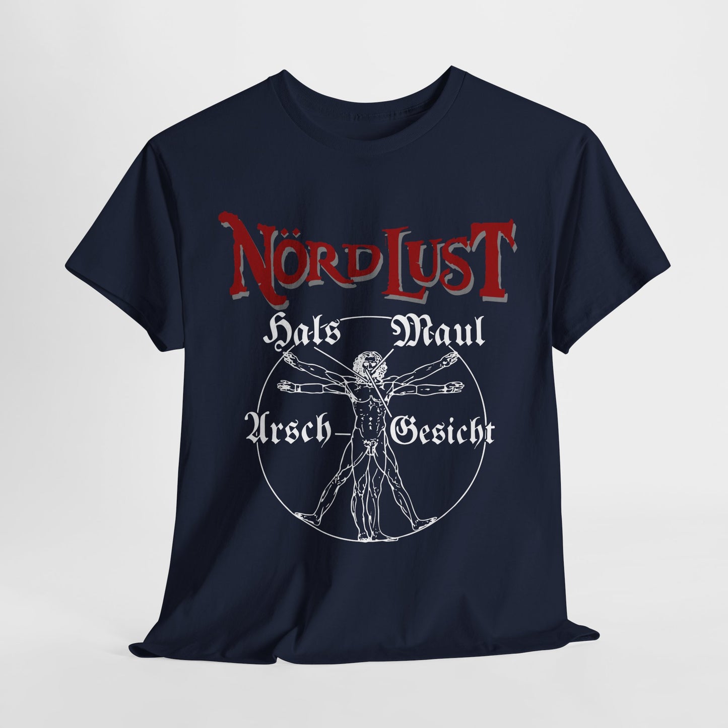 T-Shirt (bis 5XL) NördLust Hals Maul Arsch Gesicht