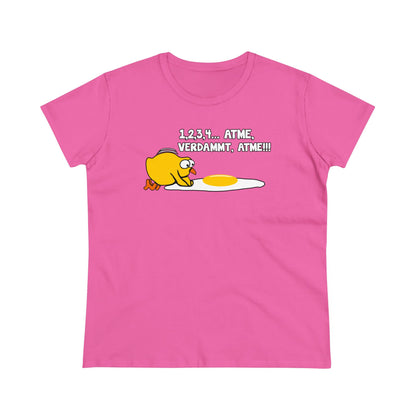 Damen T-Shirt 1,2,3,4...Atme, verdammt