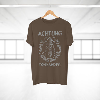 T-Shirt Achtung - Ich bin zu Dick zum weglaufen (bis 5XL)