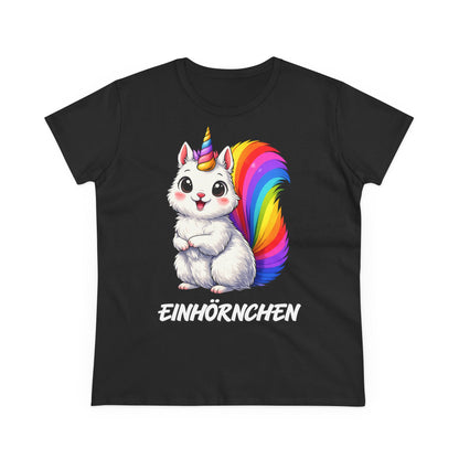 Damen T-Shirt Einhörnchen