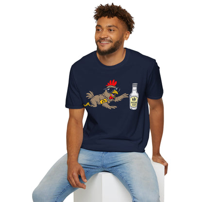 T-Shirt (bis 5XL) Blindes Huhn findet Korn