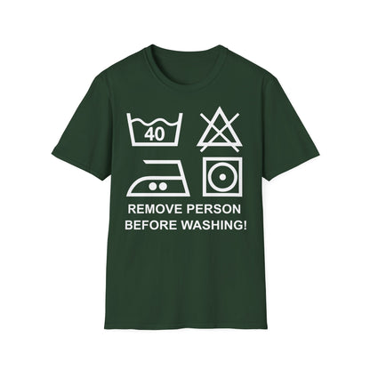 T-Shirt Remove Person before washing