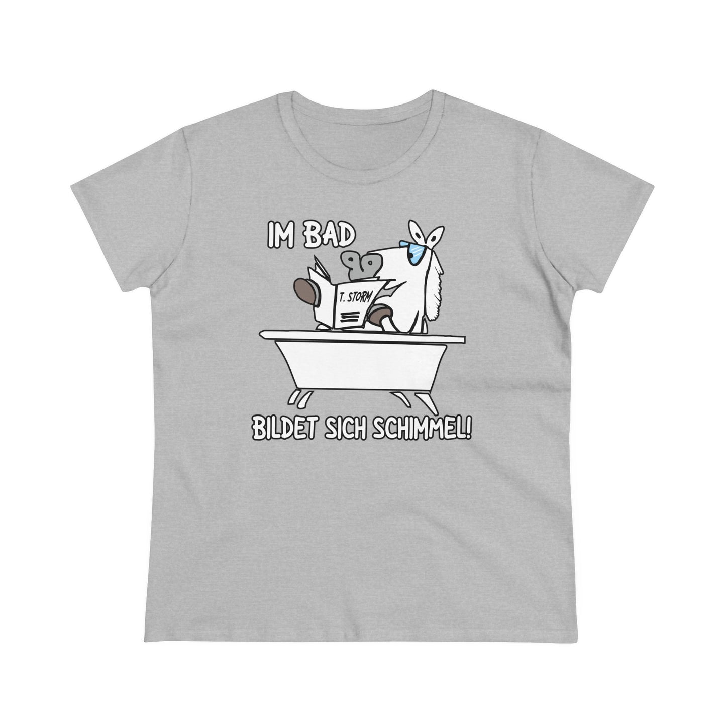 Damen T-Shirt Im Bad bildet sich Schimmel