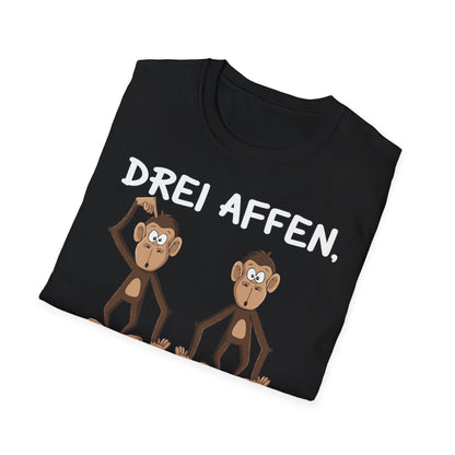 T-Shirt Drei Affen die sich fragend ansehen