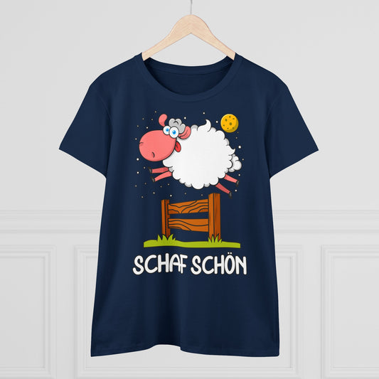 Damen T-Shirt Schaf schön