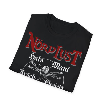 T-Shirt NördLust Hals Maul Arsch Gesicht