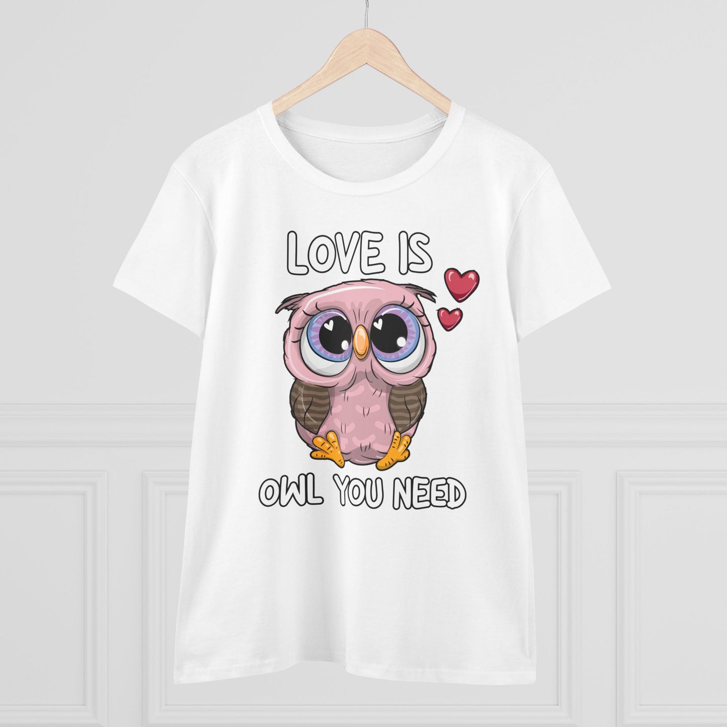 Damen T-Shirt Love is Owl you need