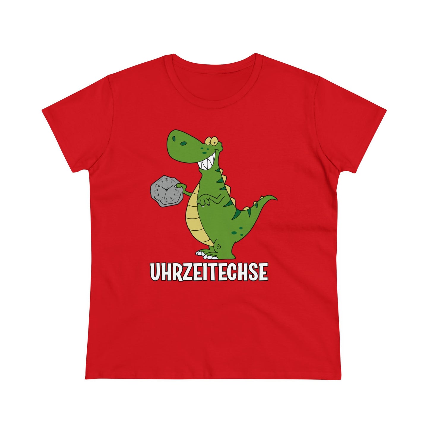 Damen T-Shirt Uhrzeitechse