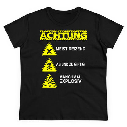 Damen T-Shirt Achtung